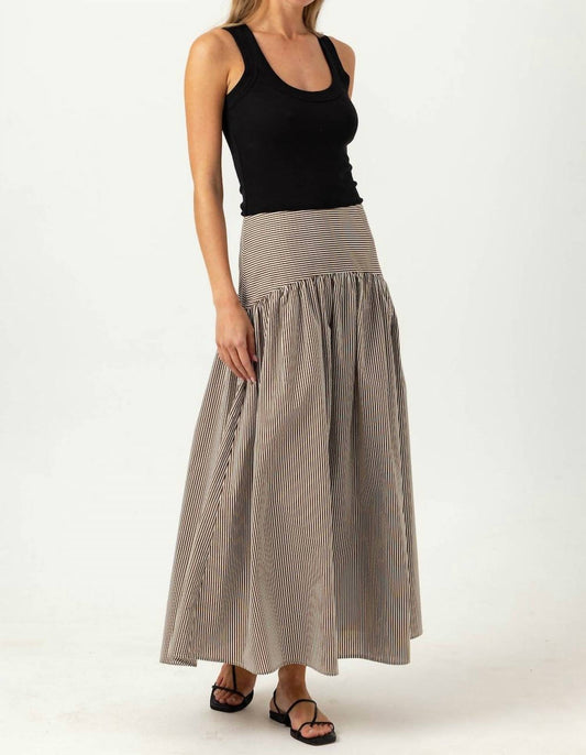 Sundays - STRIPE CELESTE SKIRT