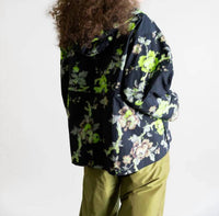 Psophia - Floral Print Hooded Jacket