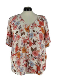 Loobie's Story Women's Madly Sweetly Spring Has Sprung Top in multi floral - women's blouse