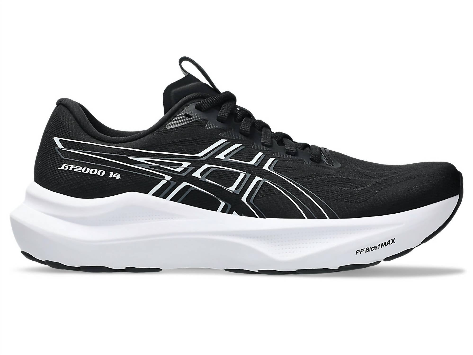 ASICS Women's Gt 2000 14 Shoes in black white - women's sneaker