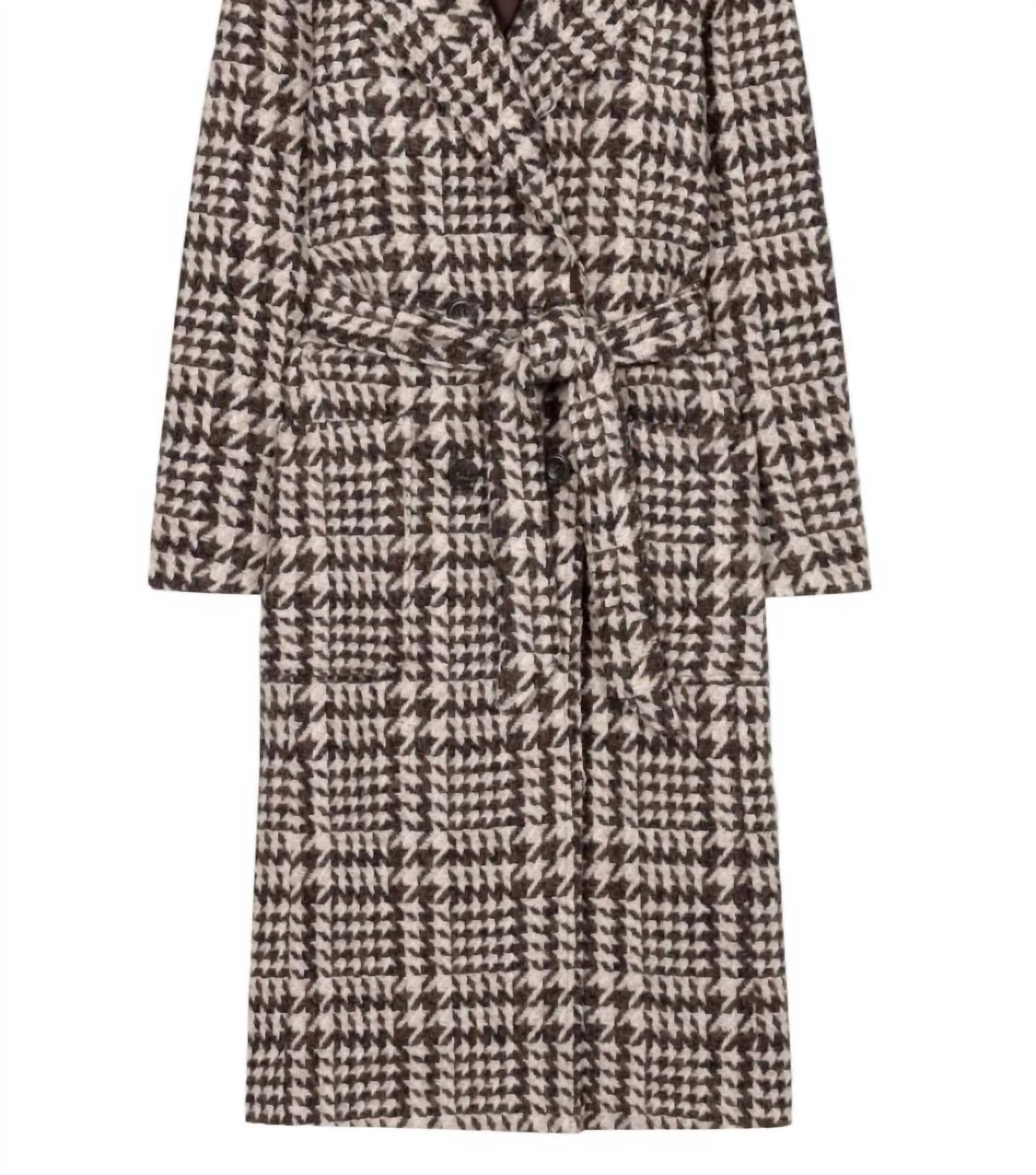 Luisa Cerano - Glencheck Coat With Belt