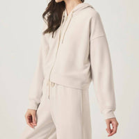 Splendid - Waffle Scuba Zip-Up Pullover