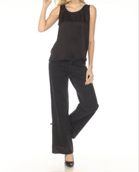 Joseph Ribkoff - Embellished Wide Leg Jeans