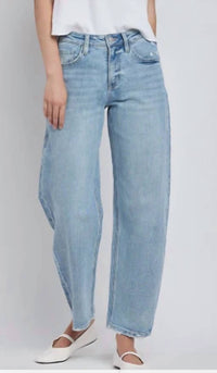 Very J - High Rise Barrel Jeans