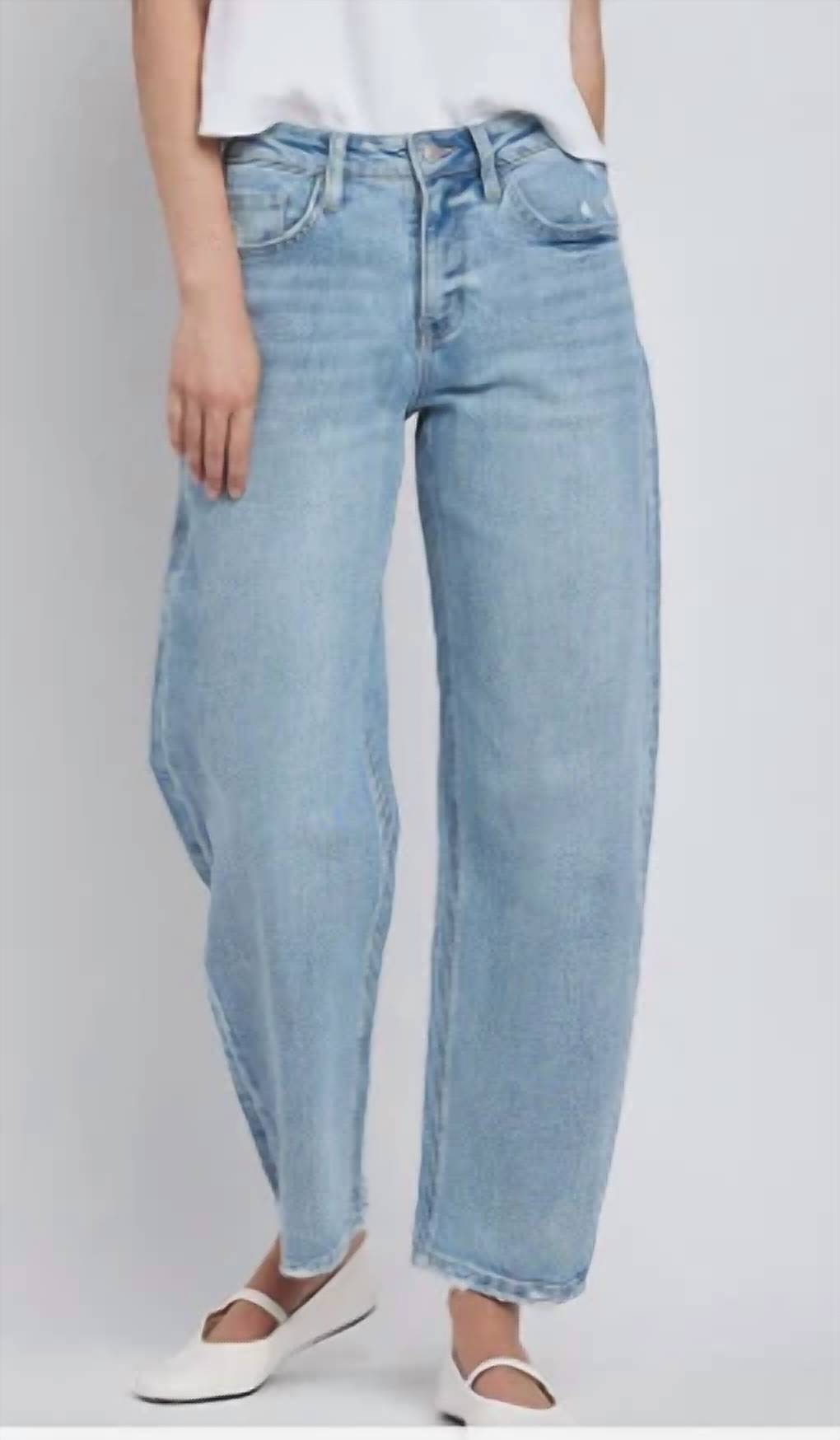 Very J - High Rise Barrel Jeans