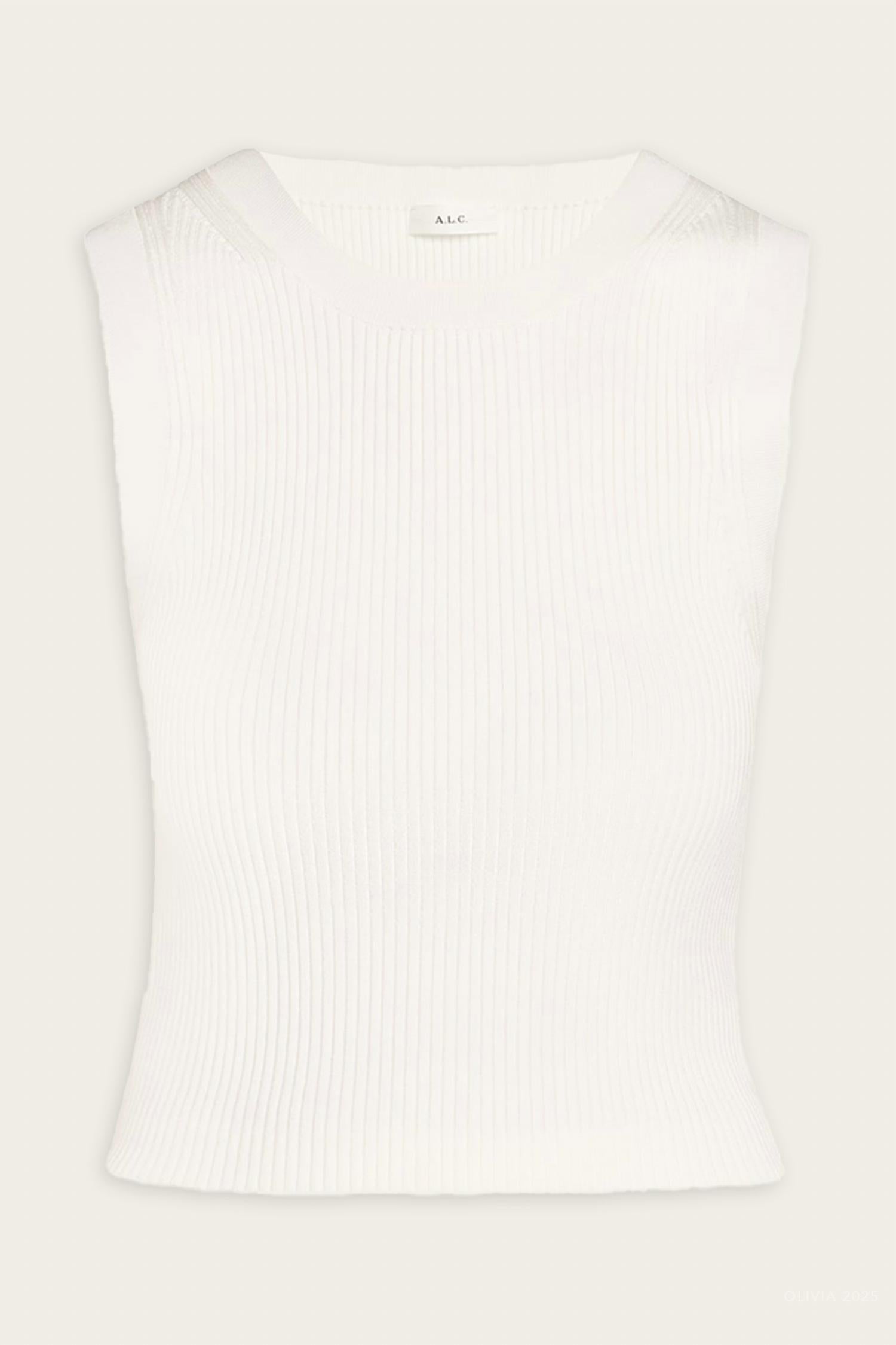 A.L.C. - Kayla Ribbed Tank Top