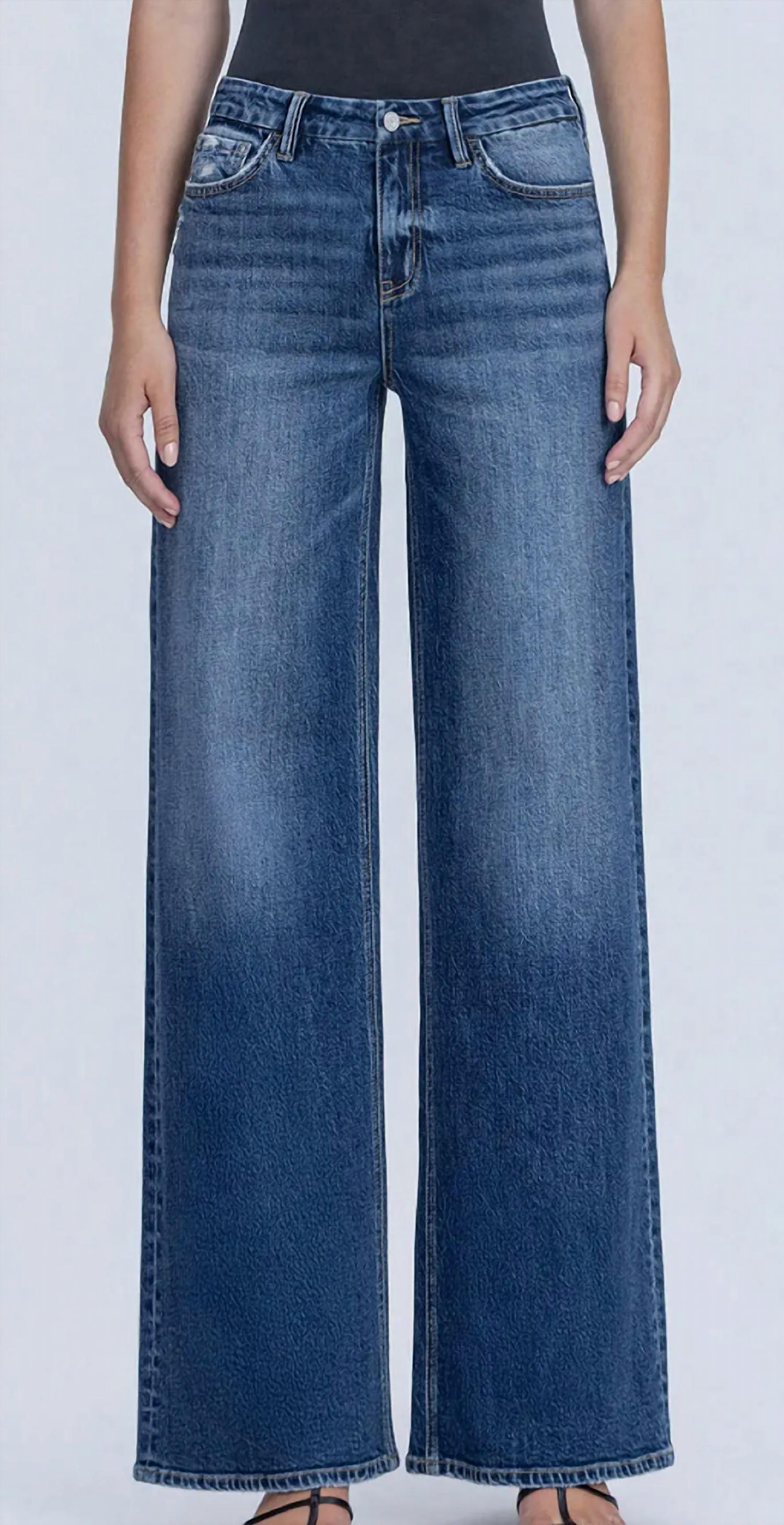 Vervet By Flying Monkey - Nicest High Rise Seamless Waistband Wide Leg Jeans