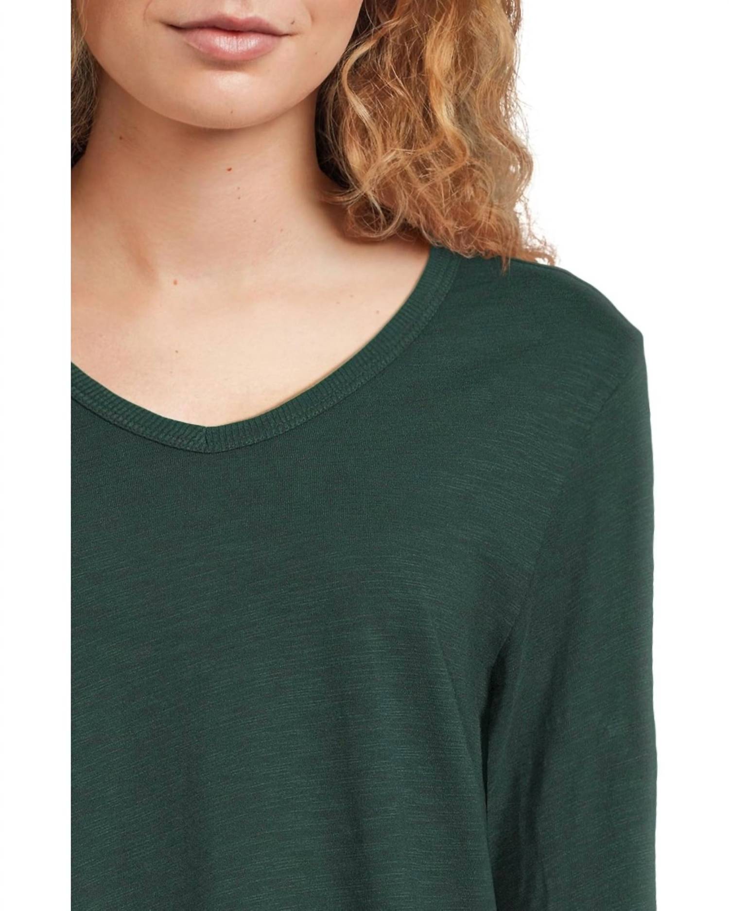 Elliott Lauren - Long Sleeve V-neck Knit Top