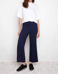 Up! - Provence Wide Leg Pintuck Cropped Pant