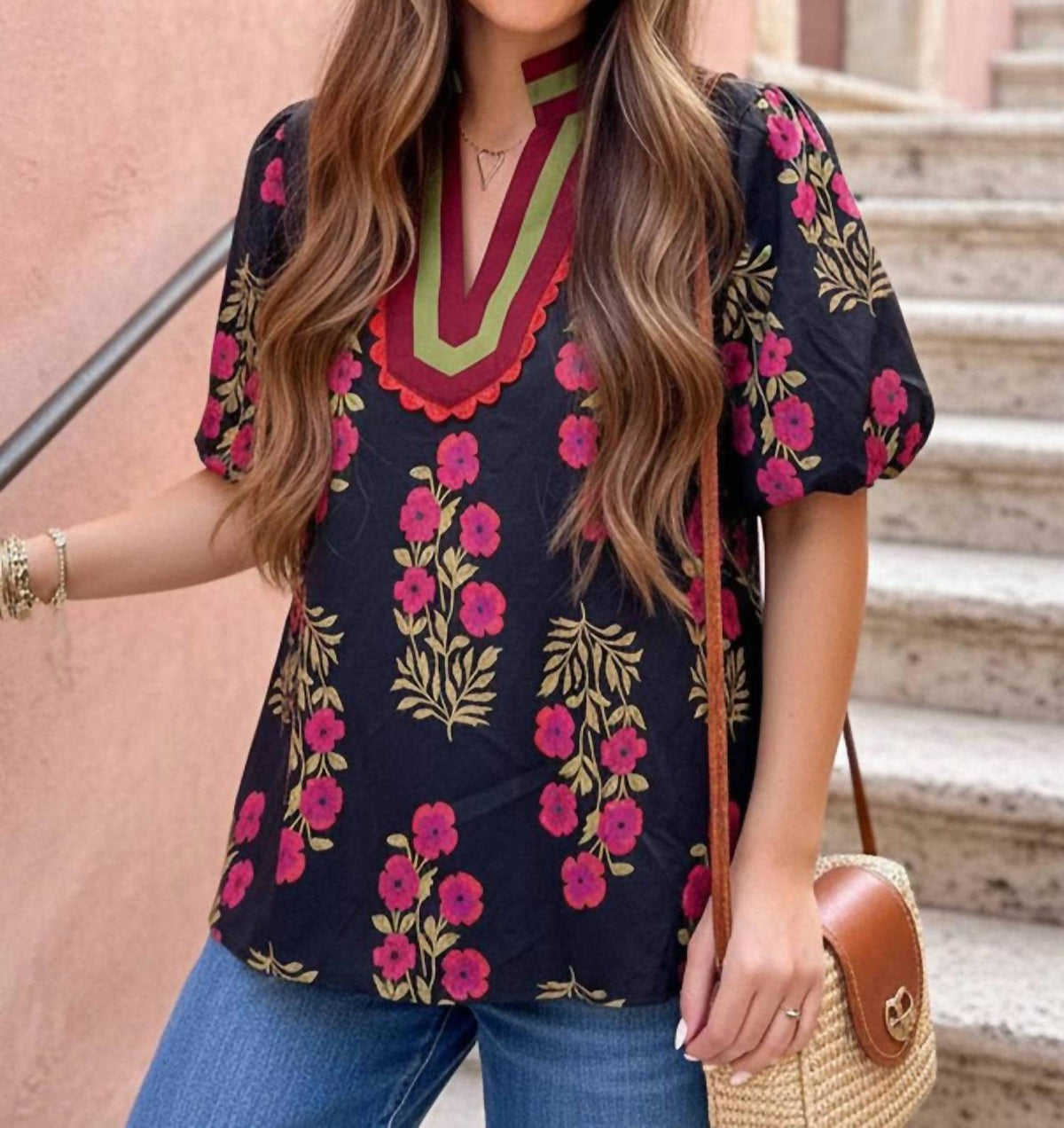 Aapparella - Susanna Floral Top