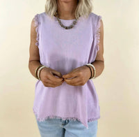 Coco + Carmen - Sloane Button Back Tank Top