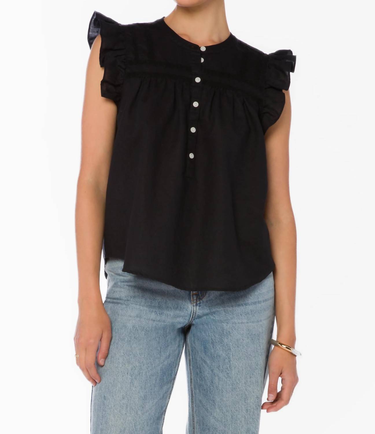 Velvet Heart - Beckett Ruffle Sleeves Top