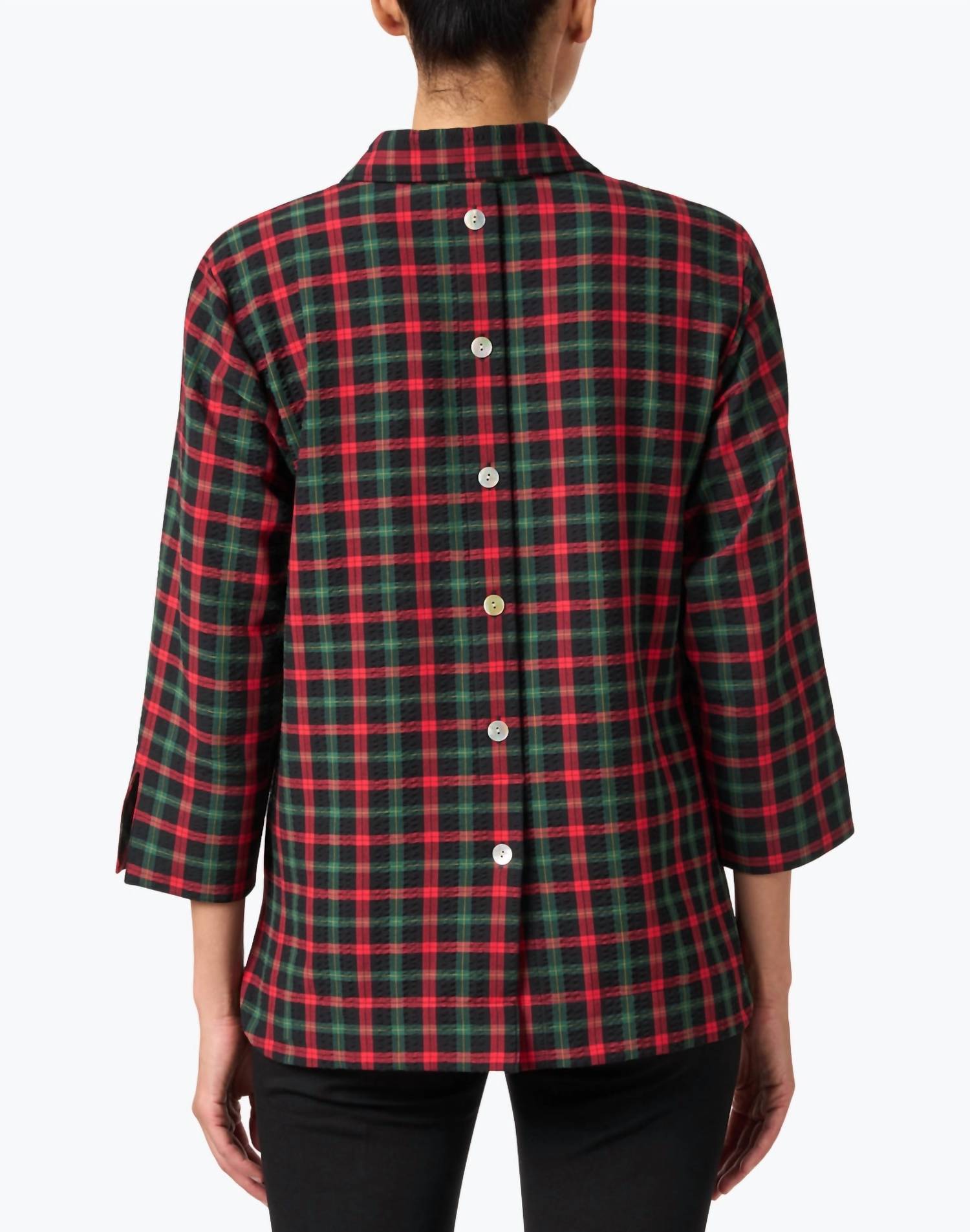 Hinson Wu - Aileen Plaid Top
