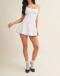 Kimberly C - The Millie Lace Trim Ruffle Mini Dress