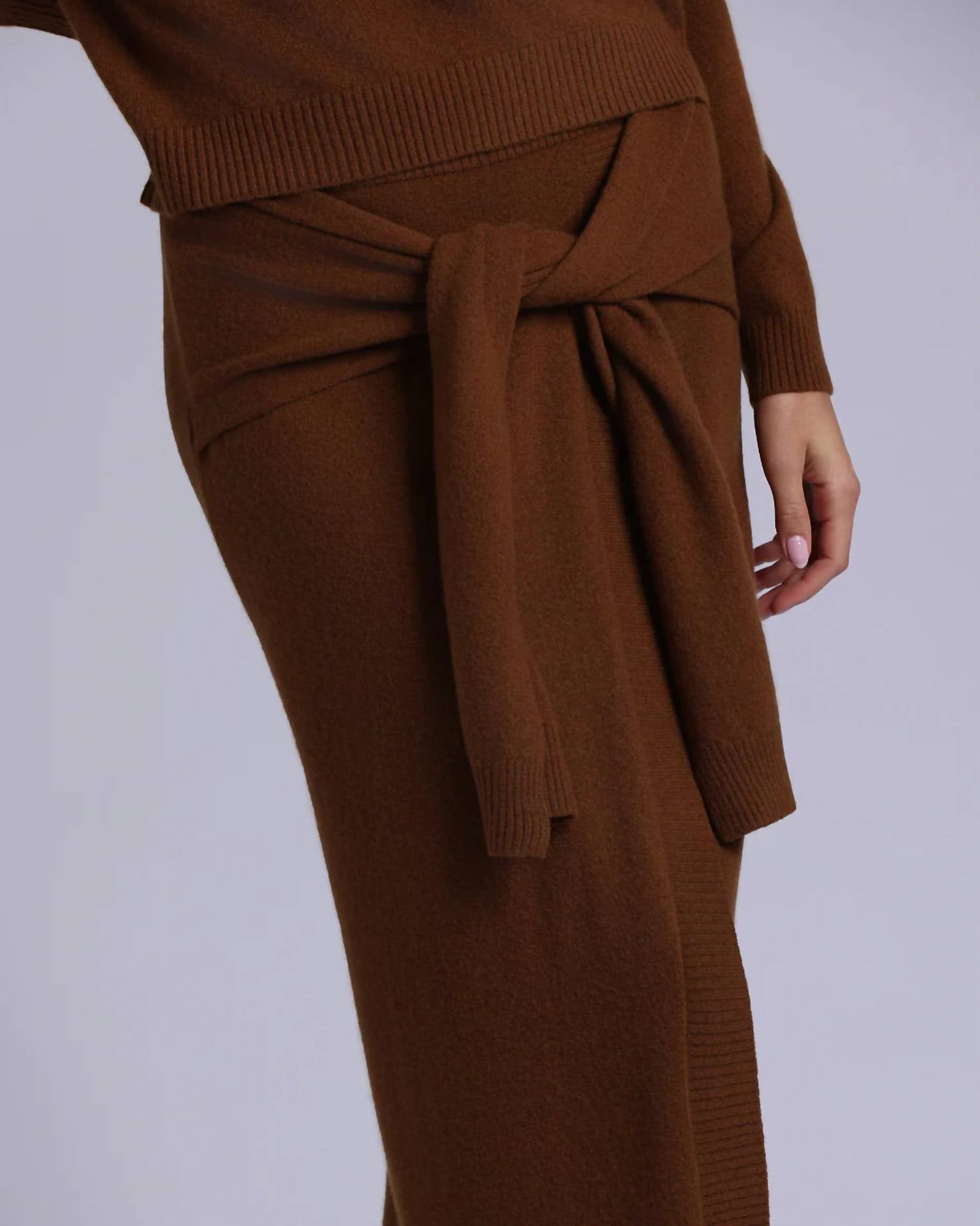 Minnie Rose - Cashmere Maxi Wrap Skirt