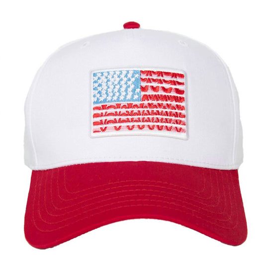 Katydid - American Flag Patch Two Toned Trucker Hat