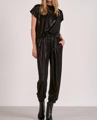 Elan - Mara Shimmer T-shirt Jumpsuit