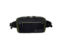 Harvest Label Men's 2-way Cross Pack Bag in black green - men's bag - detail view