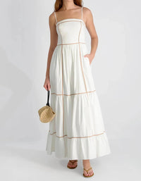 French Connection - Cambria Contrast Trim Maxi Dress