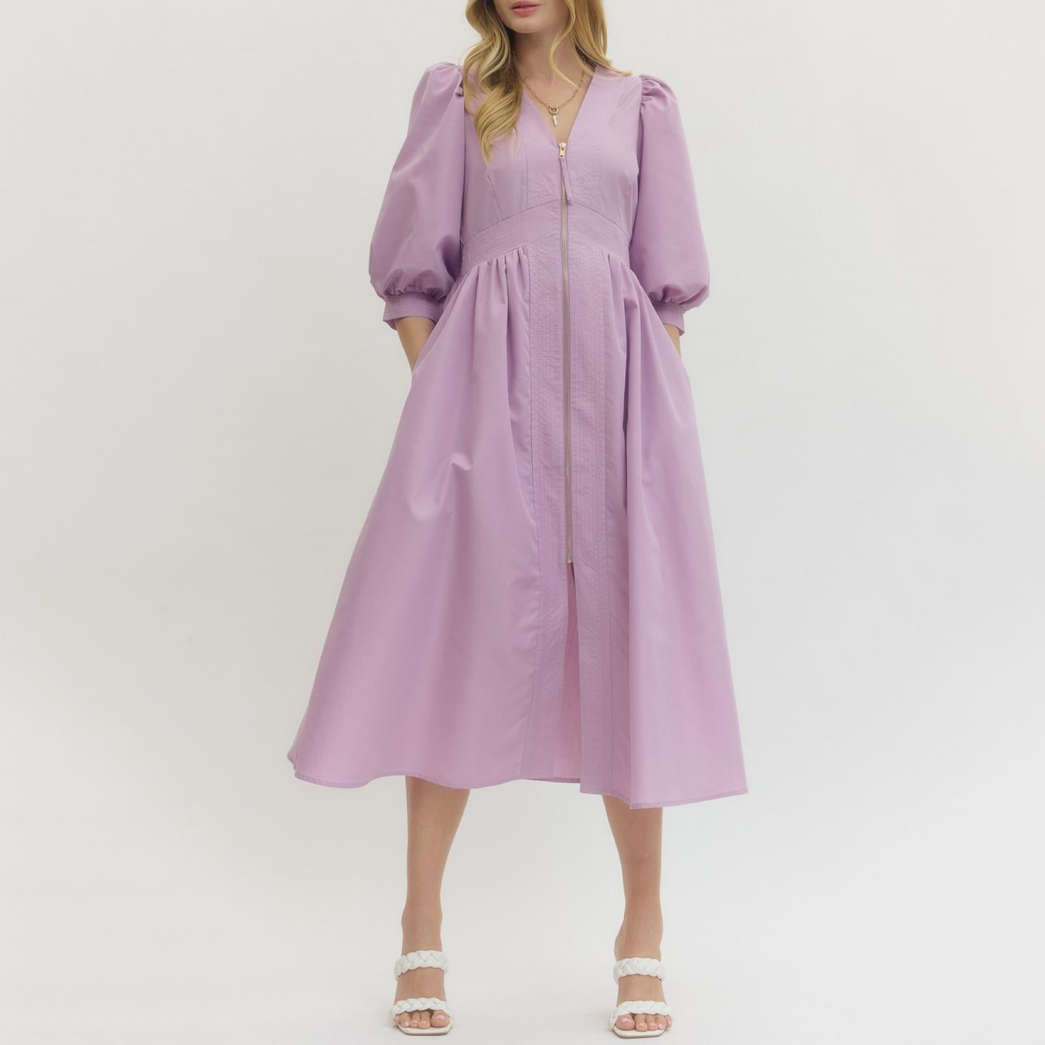 Entro - Haze Zip Midi Dress