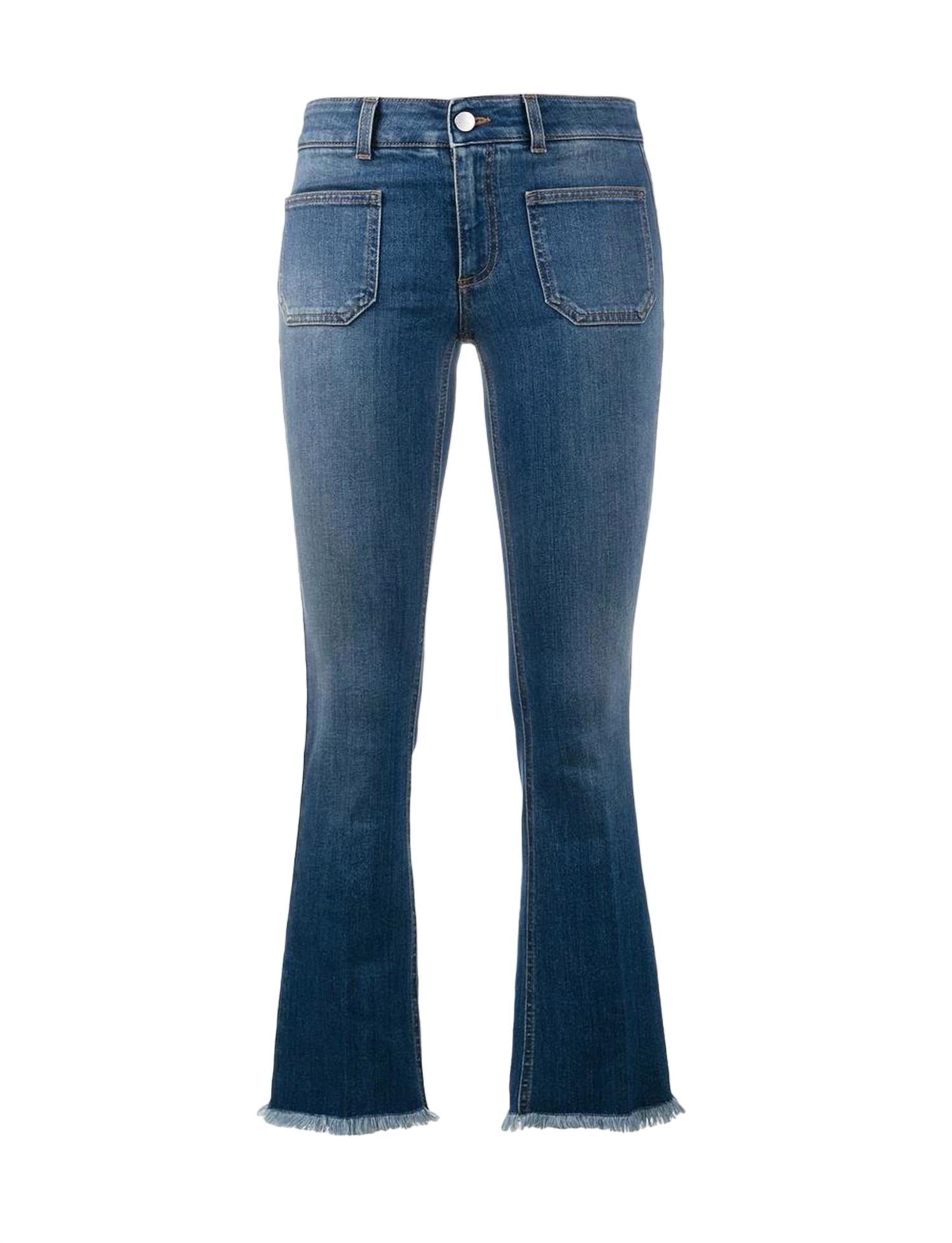 Stella Mccartney - Women's Kick Flare Frayed Pocket Jean
