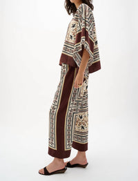 Joseph Ribkoff - Floral High-waisted Palazzos Pants