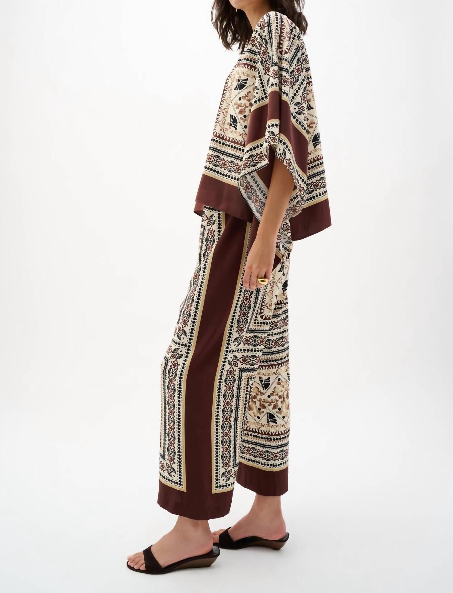 Joseph Ribkoff - Floral High-waisted Palazzos Pants
