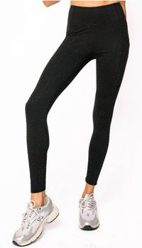 Queen Of Sparkles - Scattered Rhinestone Leggings