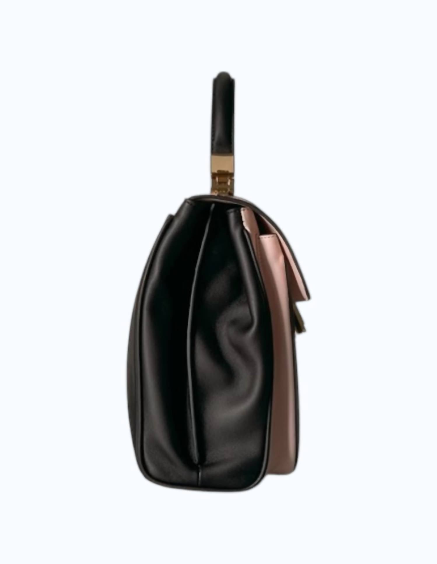 Luana Italy Women's Giorgia Satchel in pink black - women's bag - alternate view