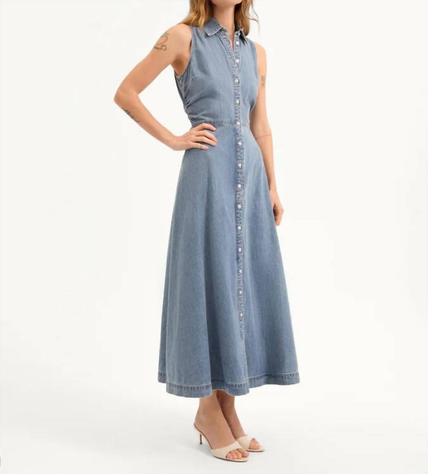 Veronica Beard - Women's Starlight Denim Fuller Midi Dress