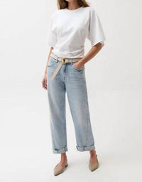 Pistola - Kacey Mid Rise Cuffed Boyfriend Jean