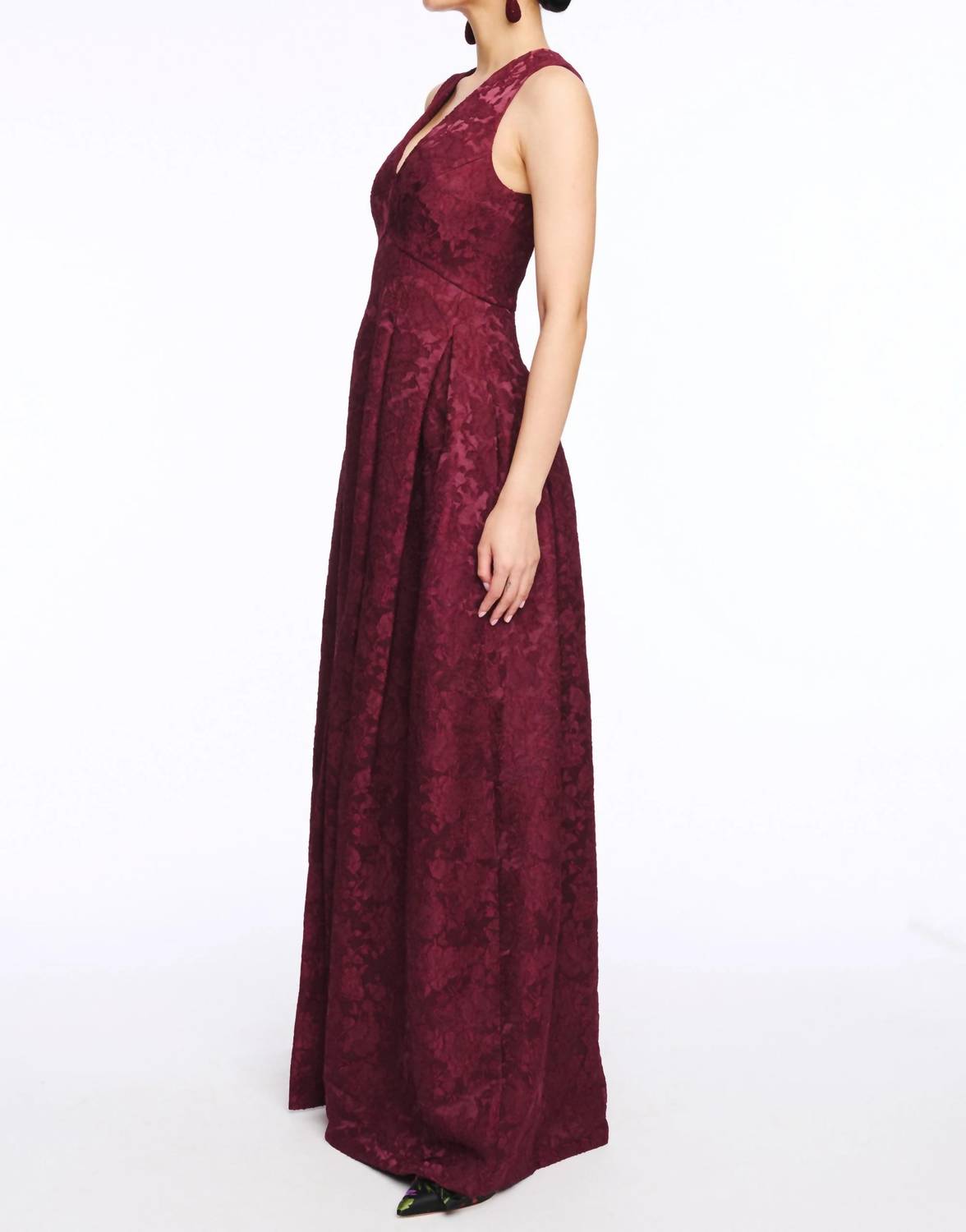 Sachin & Babi - Brooke V Neck Ball Gown