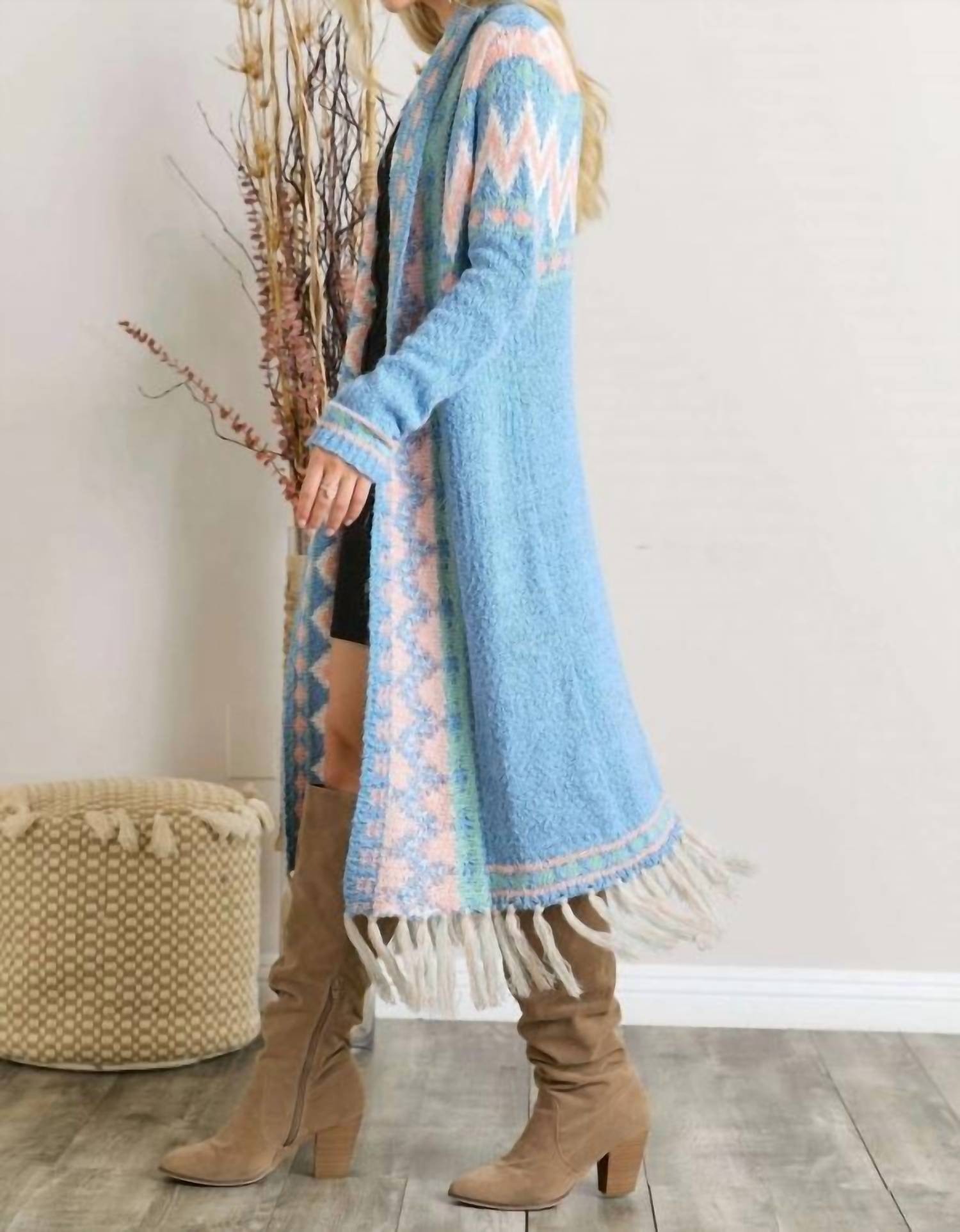 Pastel Tassel Tribal Cardigan