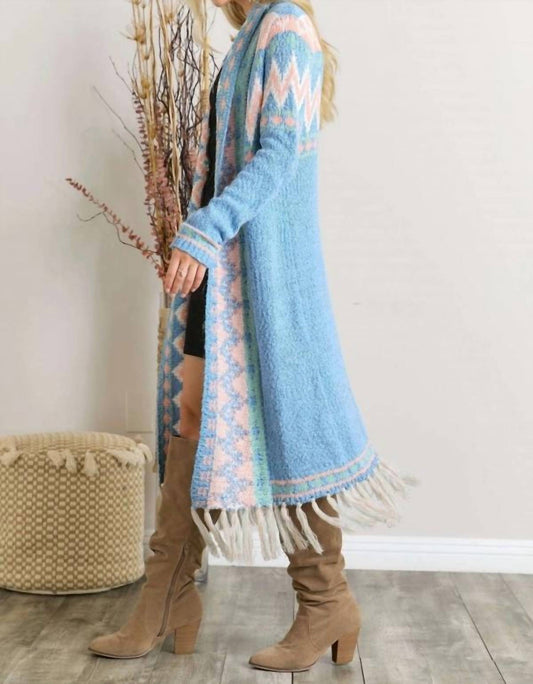 Pastel Tassel Tribal Cardigan