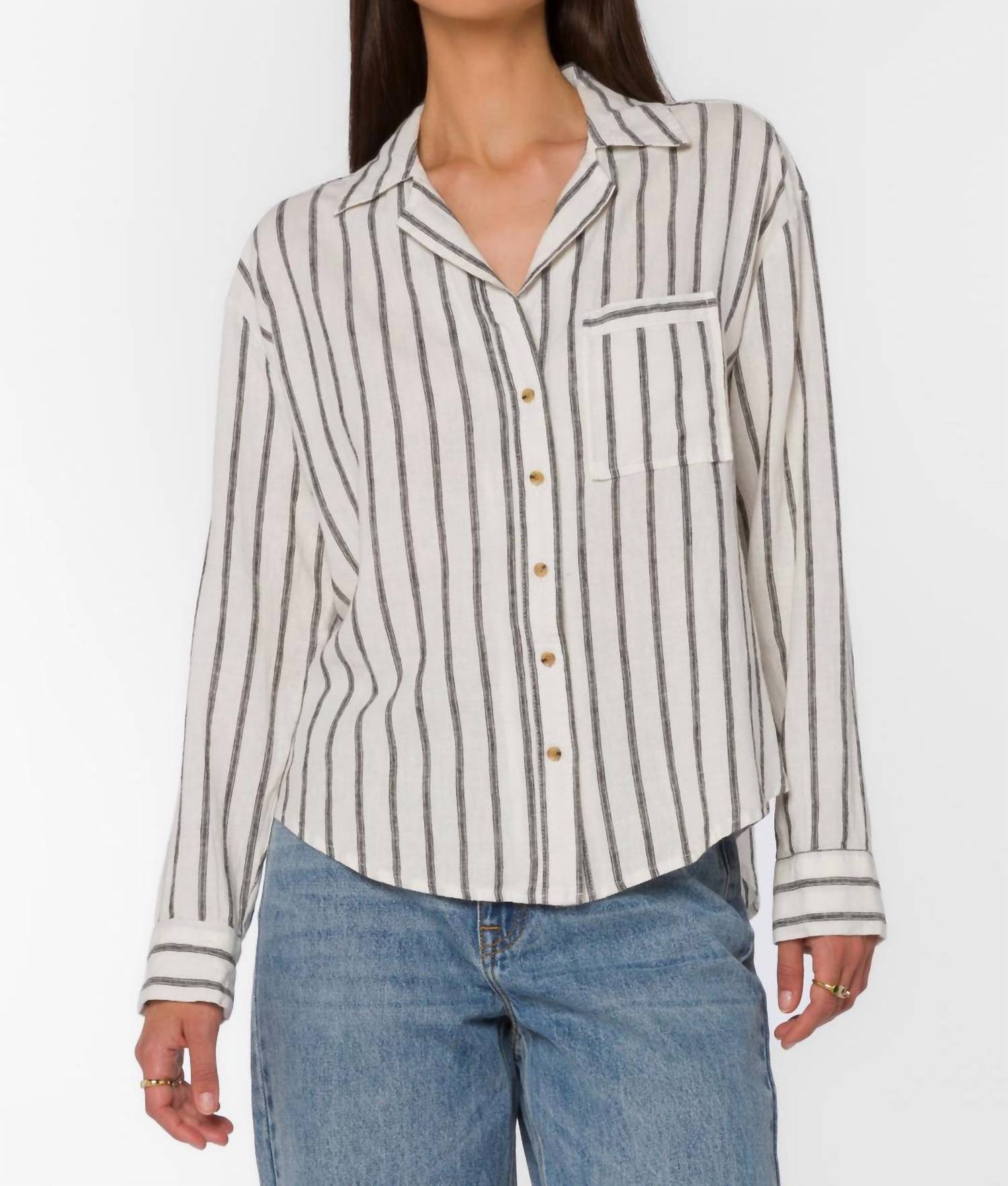 Velvet Heart - Lyla Long Sleeve Button Down Shirt