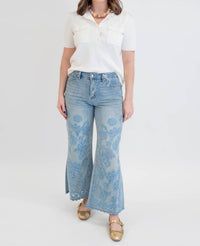 WHITEROOM+CACTUS Anna Knitted Button Down Top in ivory - women's t-shirt - detail view