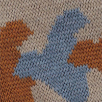BOBO CHOSES Kid's Birds All Over Knitted Jumper in sand - item - alternate view