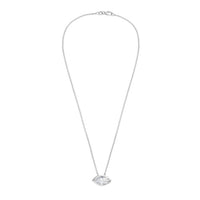 Diana M Jewels - Women's East West Marquise Bezel Lab-grown Diamond Pendant Necklace (3.00 Ctw)