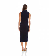 Karen Kane - Ribbed Sleeveless Button Front Midi Dress