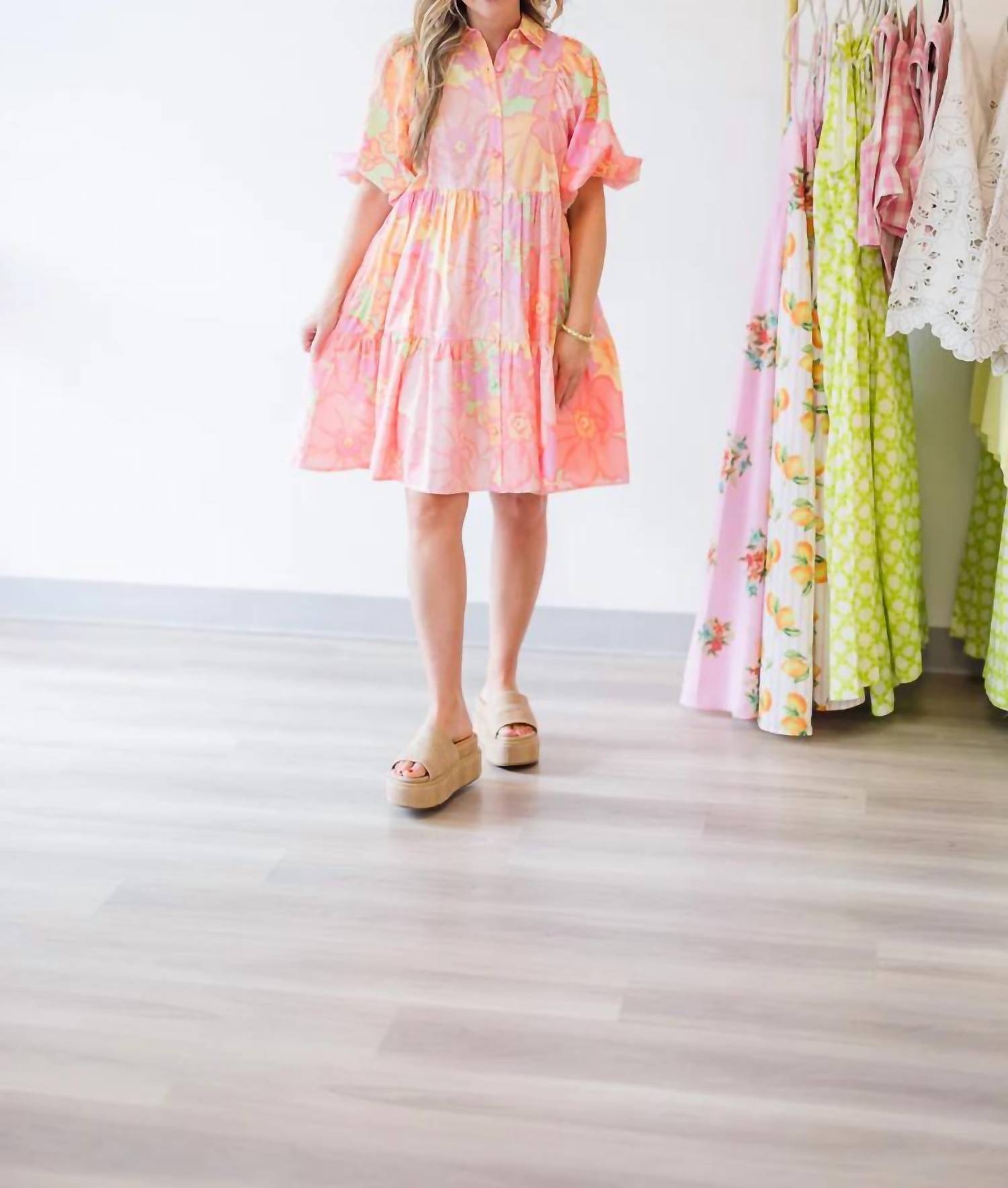 Karlie - Sorbet Swing Mini Dress