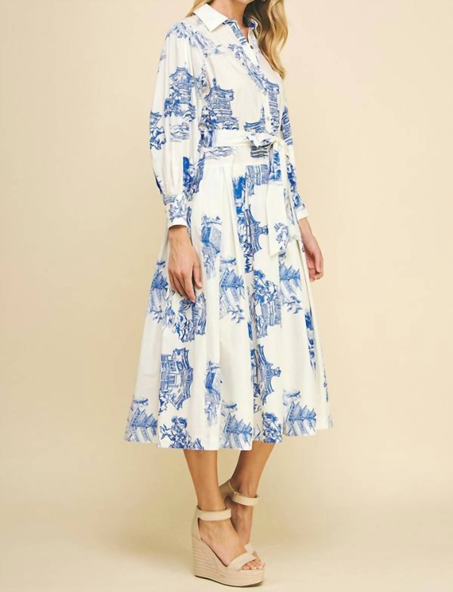 Pinch - Toile Belted Maxi Dress