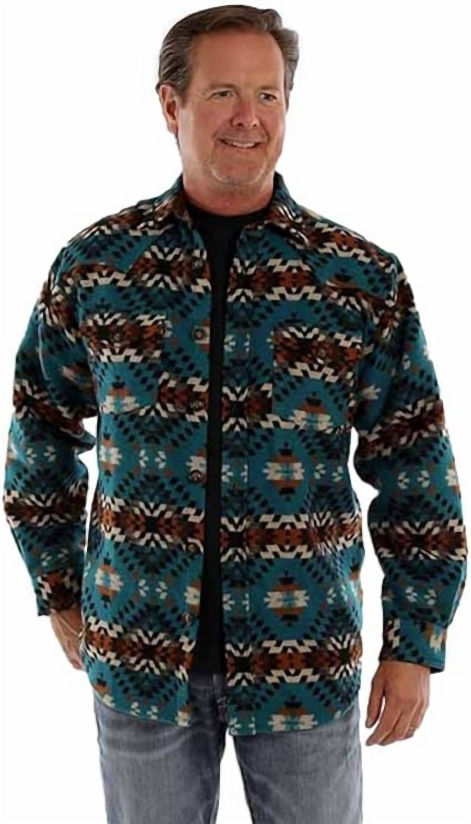 Scully - Men's Aztec Button Wool Blend Jacket