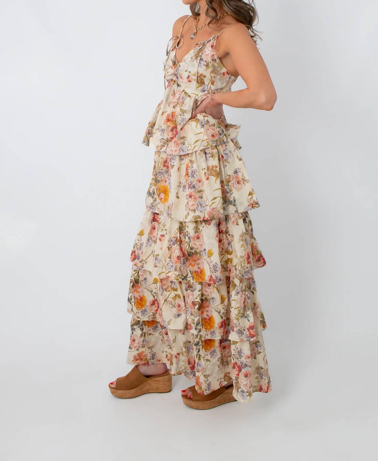 In February - Wildflower Tiered Maxi Dress