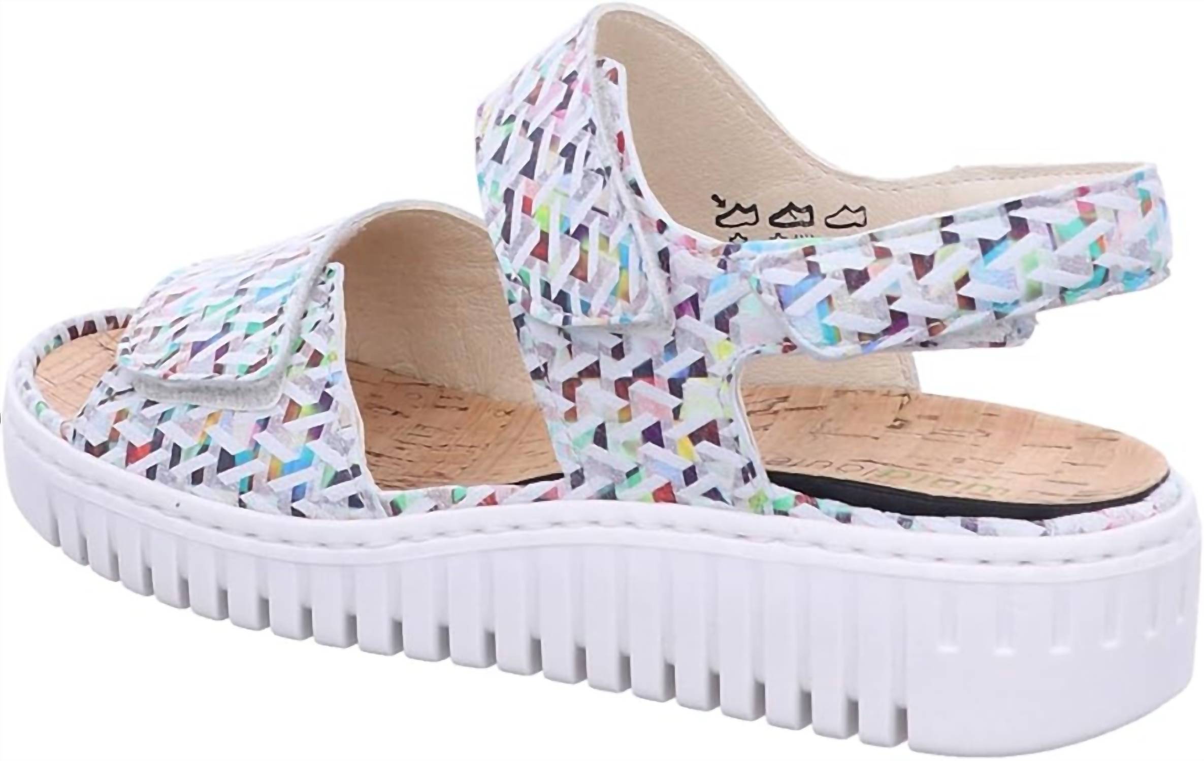 Waldlaufer Women’s Willow Wedge Sandal in multi - women's sandal - view 4