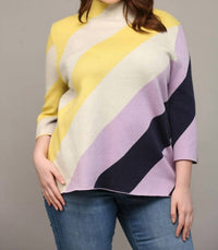 Fate - Color Block Sweater - Plus