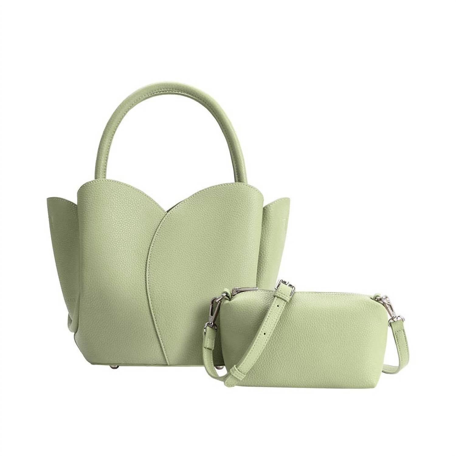Melie Bianco - Women's Tulip Leather Top Handle Bag
