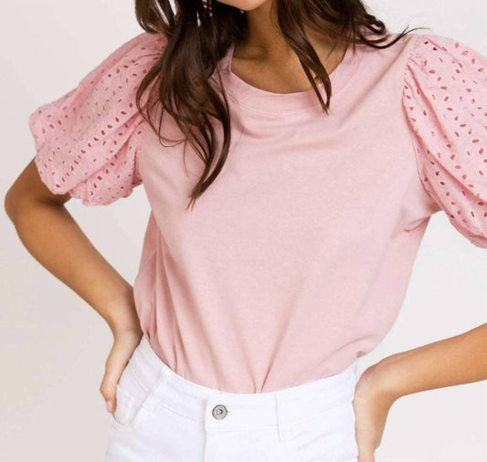 An'Ge - Anusha Puff Sleeve Tee