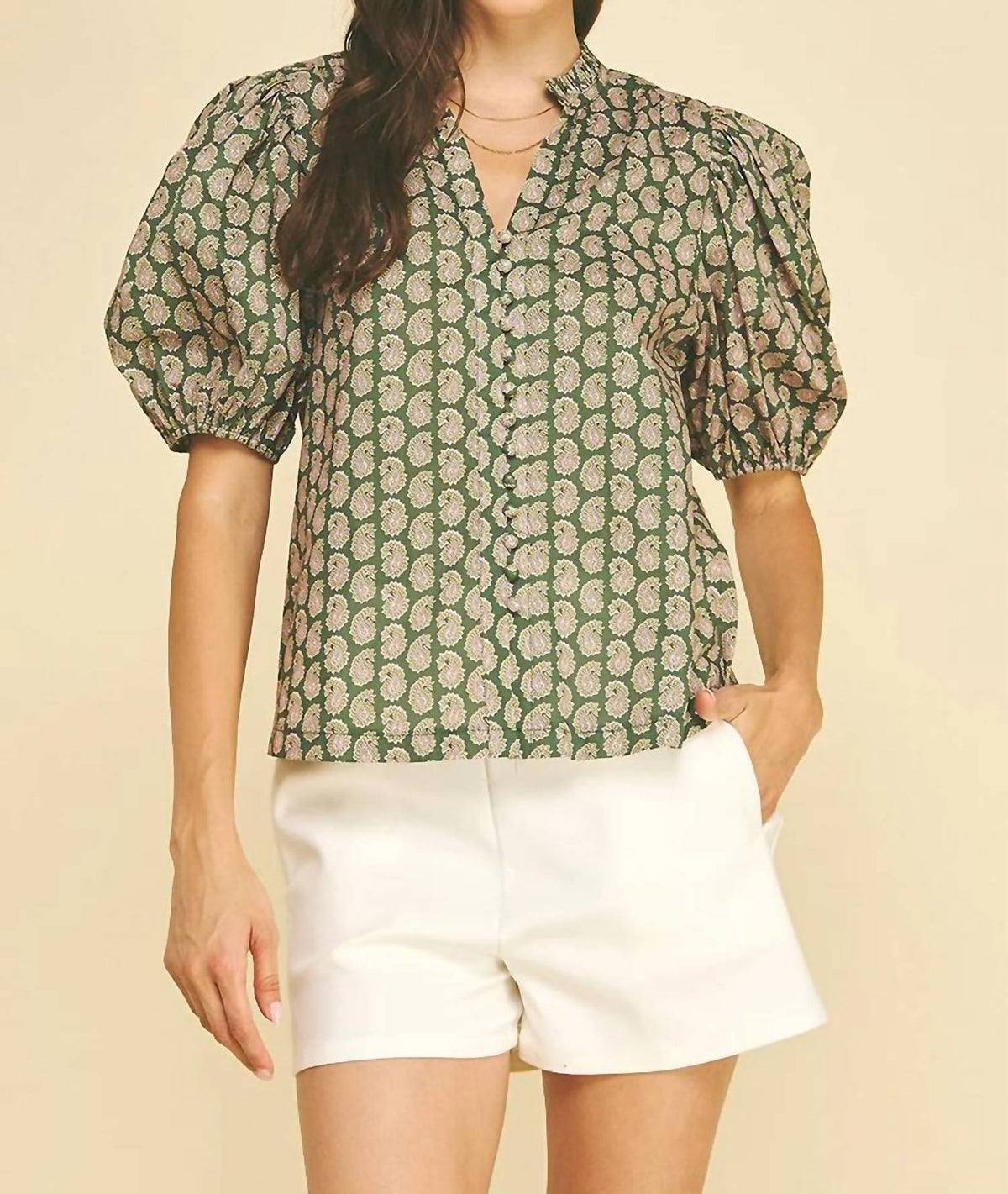 Pinch - Garden Party V-neck Top