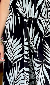 Ariella - Strapless Belted Wide Leg Jumpsuit