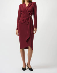 Joseph Ribkoff - Faux Wrap Sheath Dress